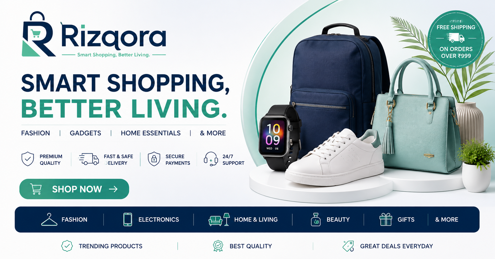 Rizqora — D2C E-Commerce & Retail Store