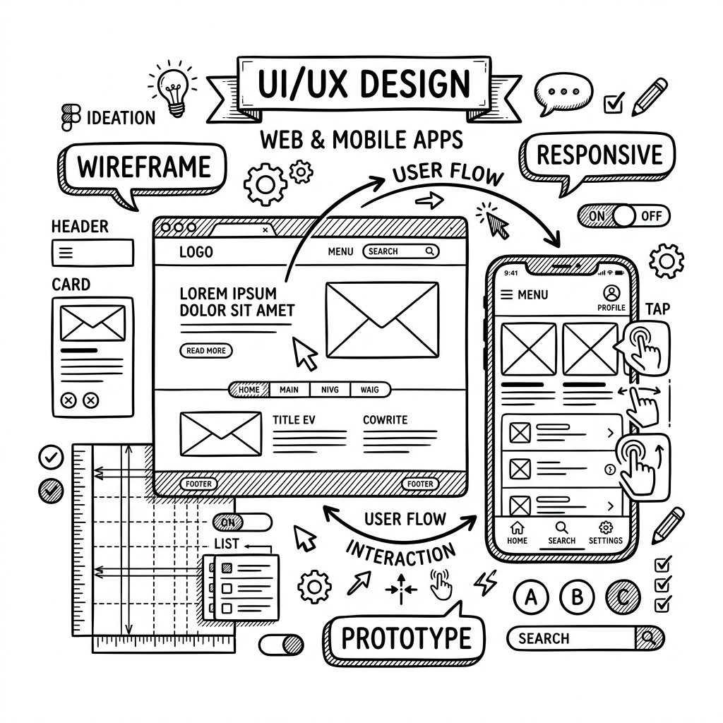 UI UX Design for Web and Apps