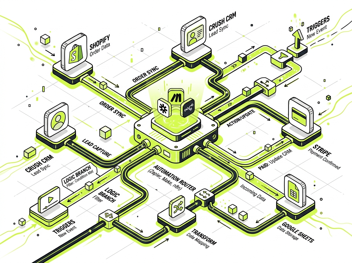 Zapier, Make & n8n Workflows