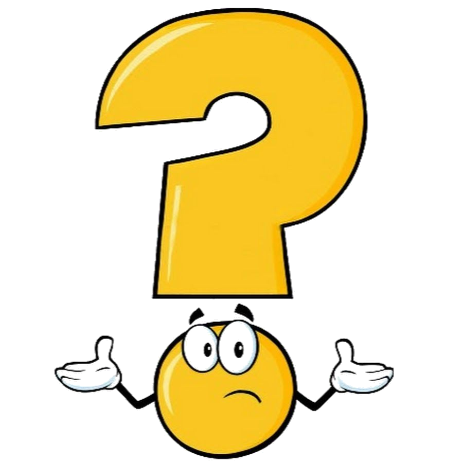 Yellow question mark shrugging emoji character